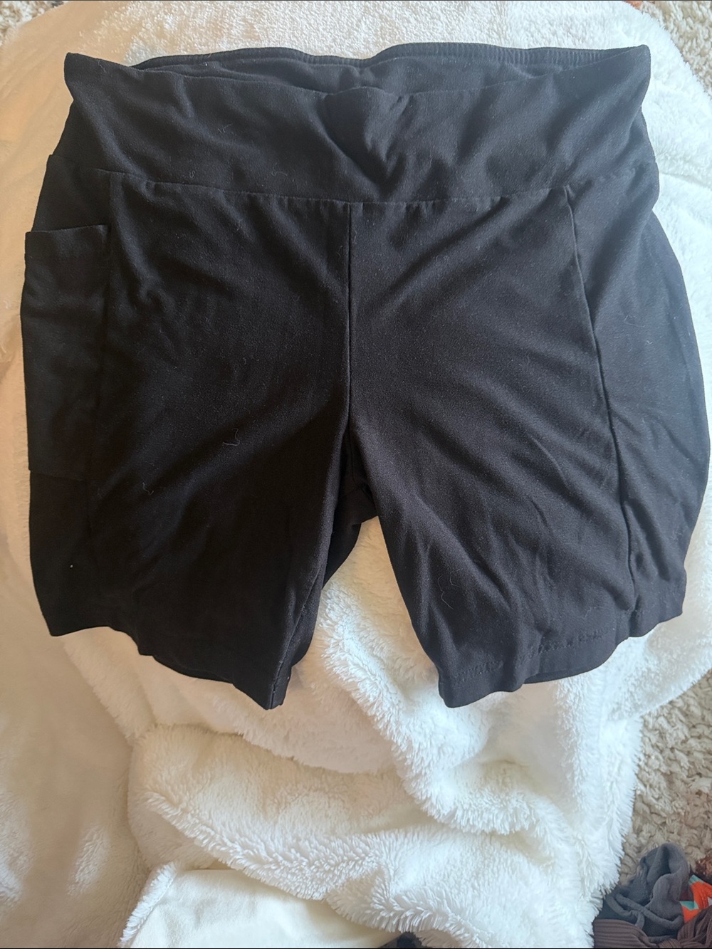 No Boundaries Black Bike Shorts with Side Pocket